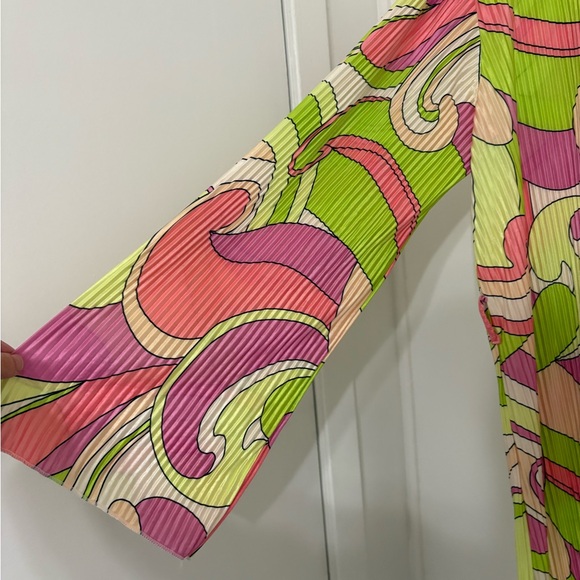 Neon Abstract Button Up - Picture 3 of 3